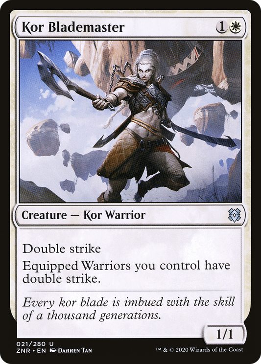 Kor Blademaster (ZNR-021) - Zendikar Rising Foil