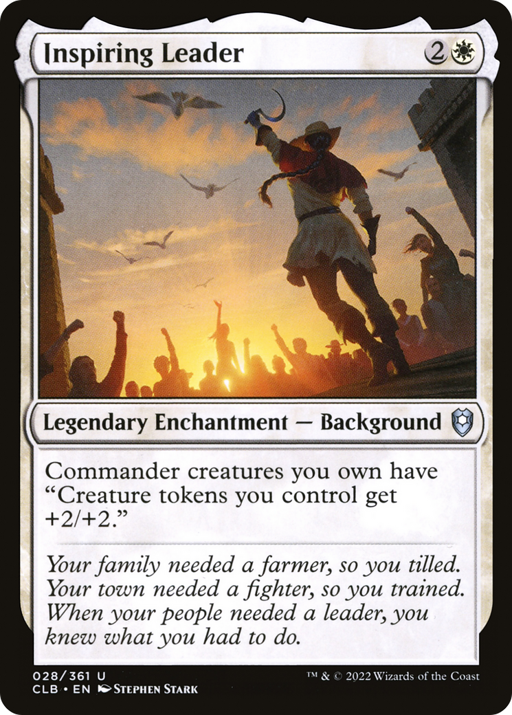 Inspiring Leader (CLB-028) - Commander Legends: Battle for Baldur's Gate Foil