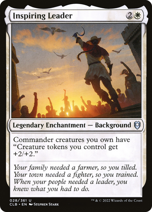 Inspiring Leader (CLB-028) - Commander Legends: Battle for Baldur's Gate Foil