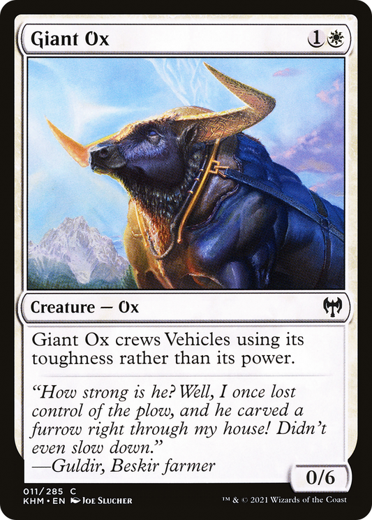 Giant Ox (KHM-011) - Kaldheim Foil