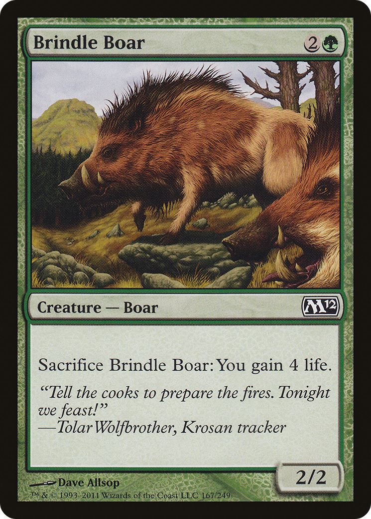 Brindle Boar (M12-167) - Magic 2012