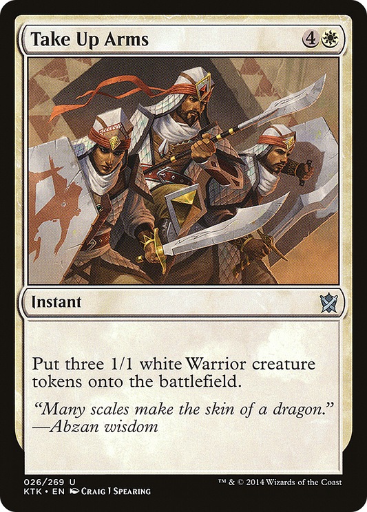 Take Up Arms (KTK-026) - Khans of Tarkir Foil