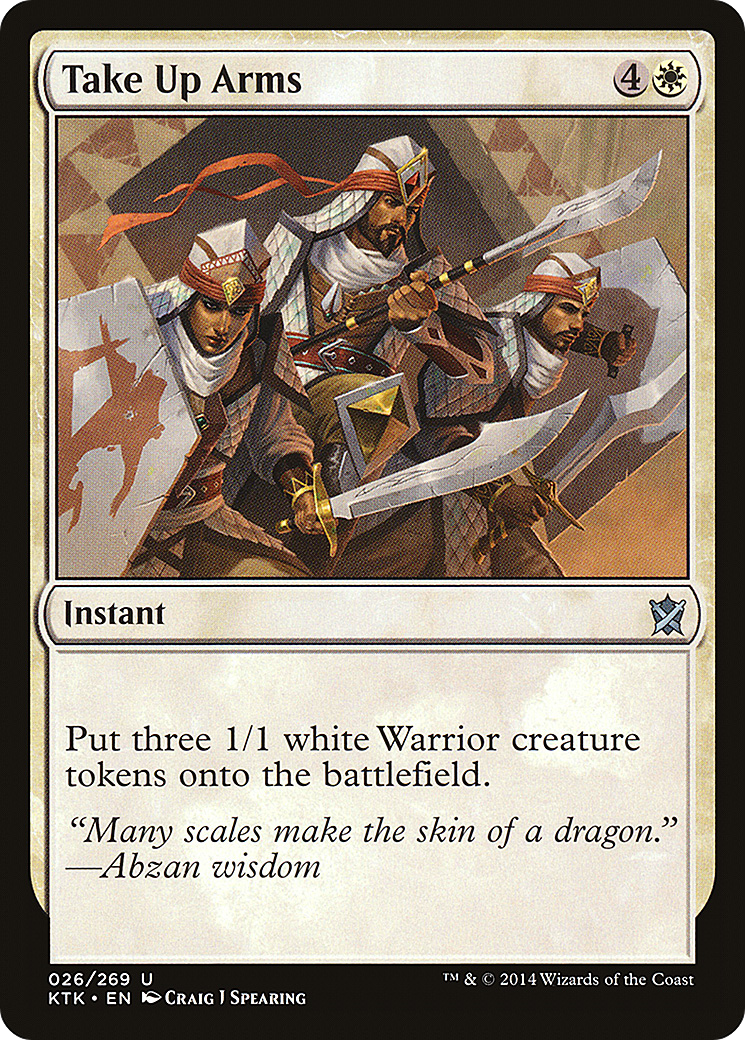 Take Up Arms  (KTK-026) - Khans of Tarkir