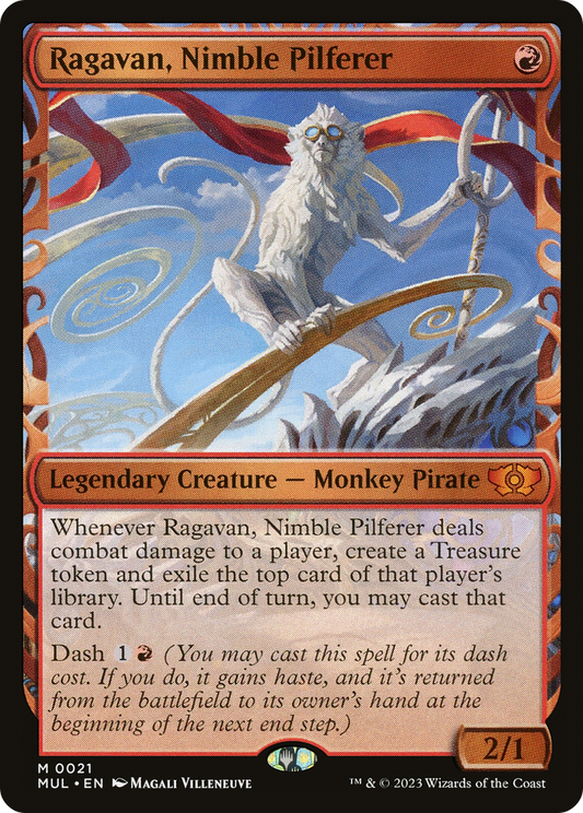 Ragavan, Nimble Pilferer (MUL-021) - Multiverse Legends: (Showcase) Foil