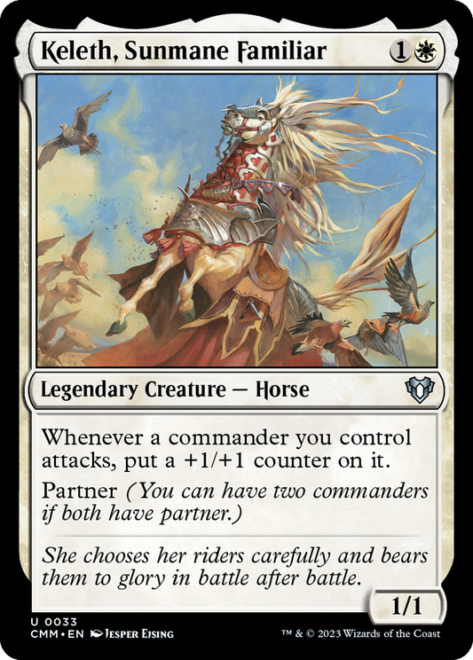 Keleth, Sunmane Familiar (CMM-033) - Commander Masters Foil