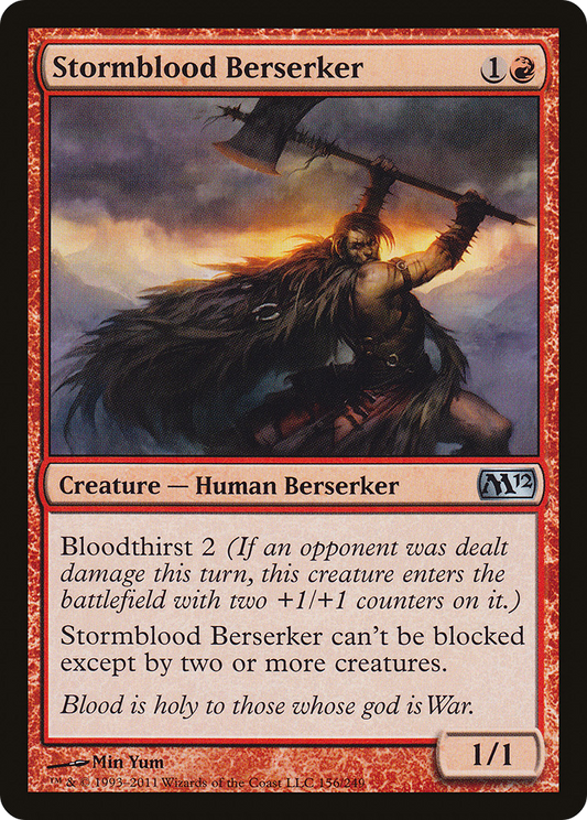 Stormblood Berserker (M12-156) - Magic 2012 Foil