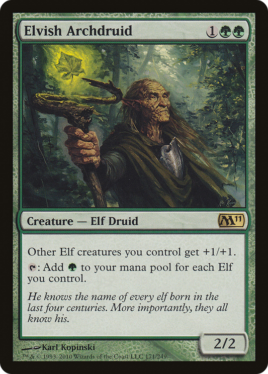 Elvish Archdruid (M11-171) - Magic 2011 Foil