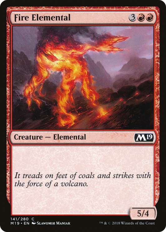 Fire Elemental (M19-141) - Core Set 2019