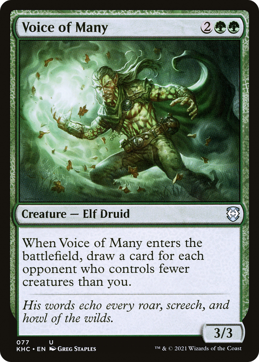 Voice of Many (KHC-077) - Kaldheim Commander