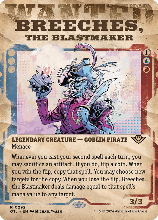 Breeches, the Blastmaker  (Borderless)(OTJ-292) - Outlaws of Thunder Junction: (Showcase) Foil