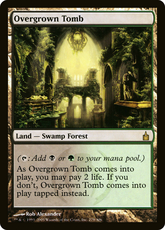 Overgrown Tomb (RAV-279) - Ravnica: City of Guilds Foil