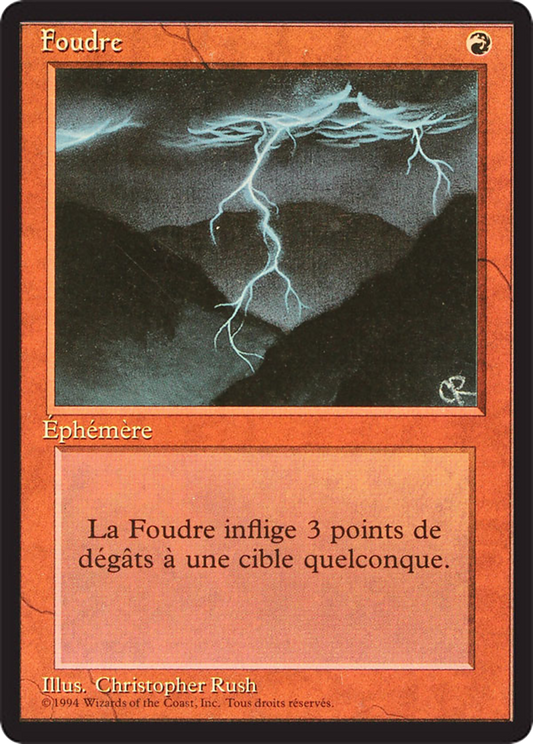 Lightning Bolt (FBB-162) - Foreign Black Border