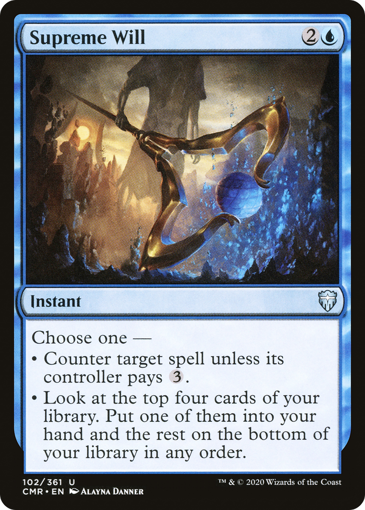 Supreme Will (CMR-102) - Commander Legends Foil