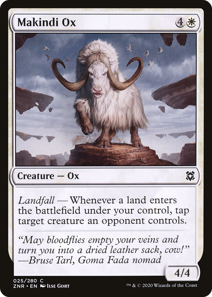 Makindi Ox (ZNR-025) - Zendikar Rising