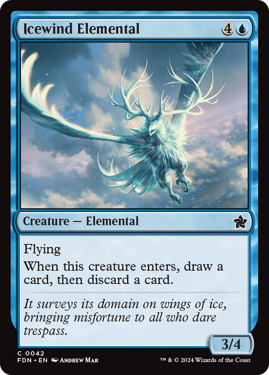 Icewind Elemental (FDN-042) - Foundations Foil