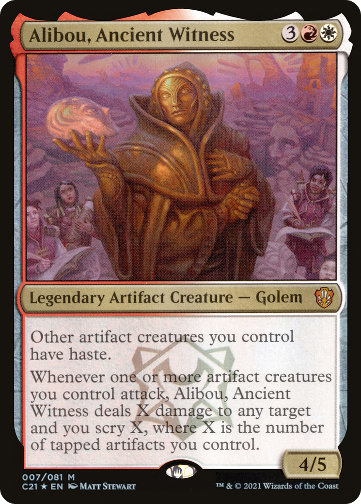 Alibou, Ancient Witness (C21-007) - Commander 2021 Foil