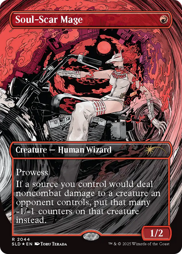 Soul-Scar Mage (SLD-2044) - Secret Lair Drop (Raised Foil) Foil