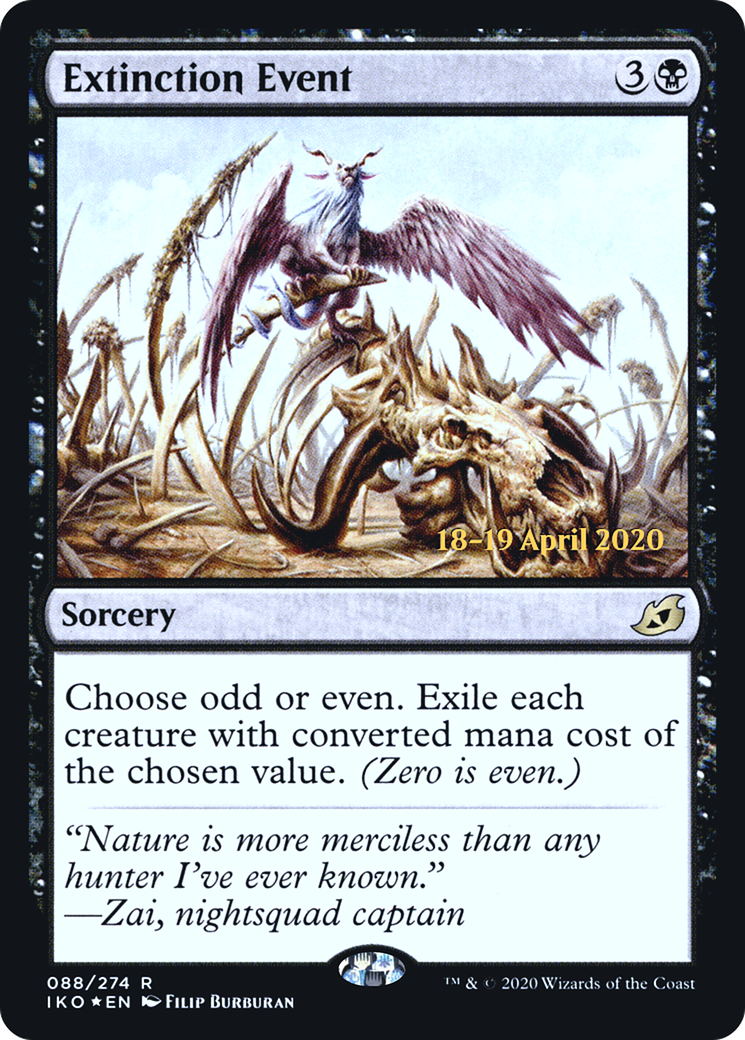 Extinction Event (PRE-88S) - Ikoria: Lair of Behemoths Promos (Prerelease) Foil