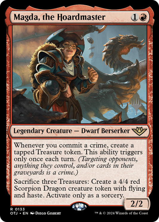 Magda, the Hoardmaster (PPOTJ-133) - Outlaws of Thunder Junction Promos (Promo Pack)