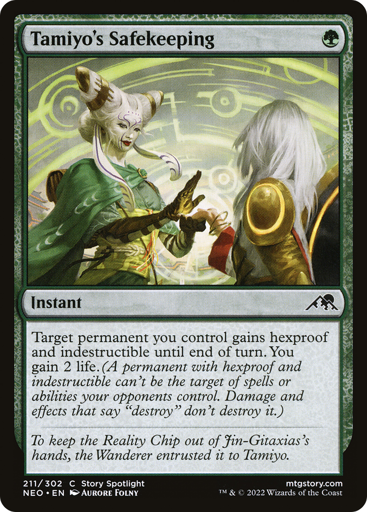 Tamiyo's Safekeeping (NEO-211) - Kamigawa: Neon Dynasty Foil