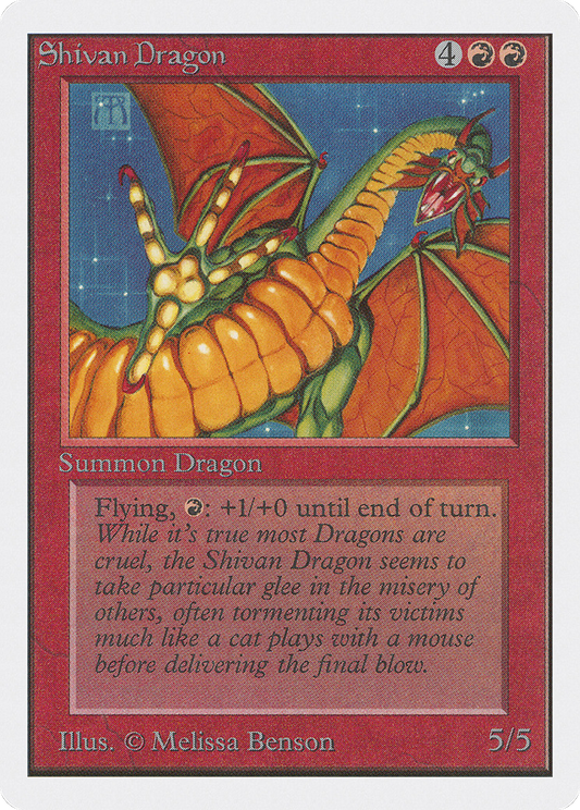 Shivan Dragon (2ED-175) - Unlimited Edition