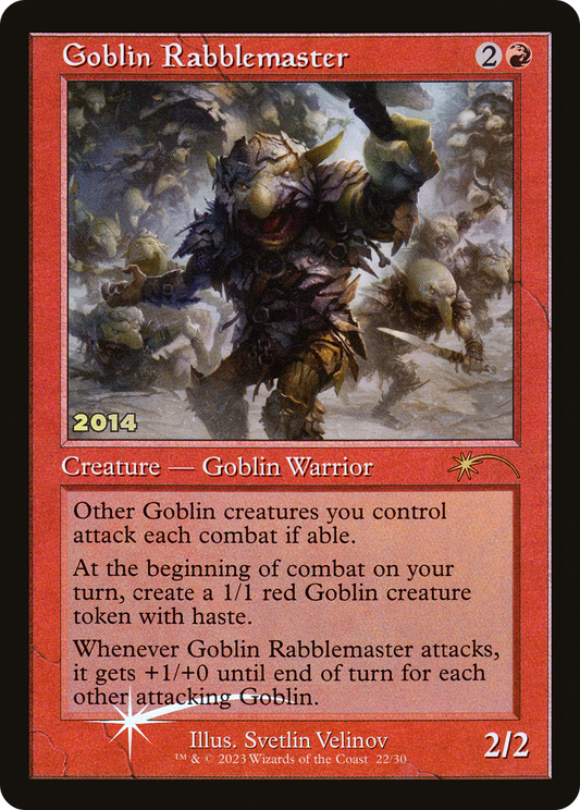 Goblin Rabblemaster (P30A-022) - 30th Anniversary Play Promos Foil