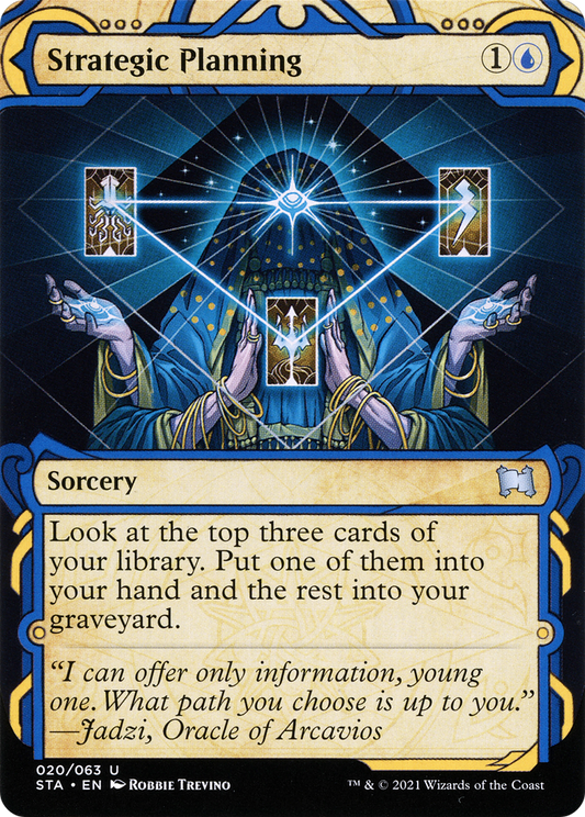 Strategic Planning (STA-020) - Strixhaven Mystical Archive: (Showcase) (Borderless) Etched Foil