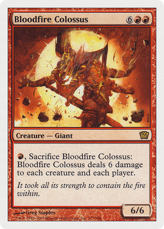 Bloodfire Colossus (9ED-177) - Ninth Edition