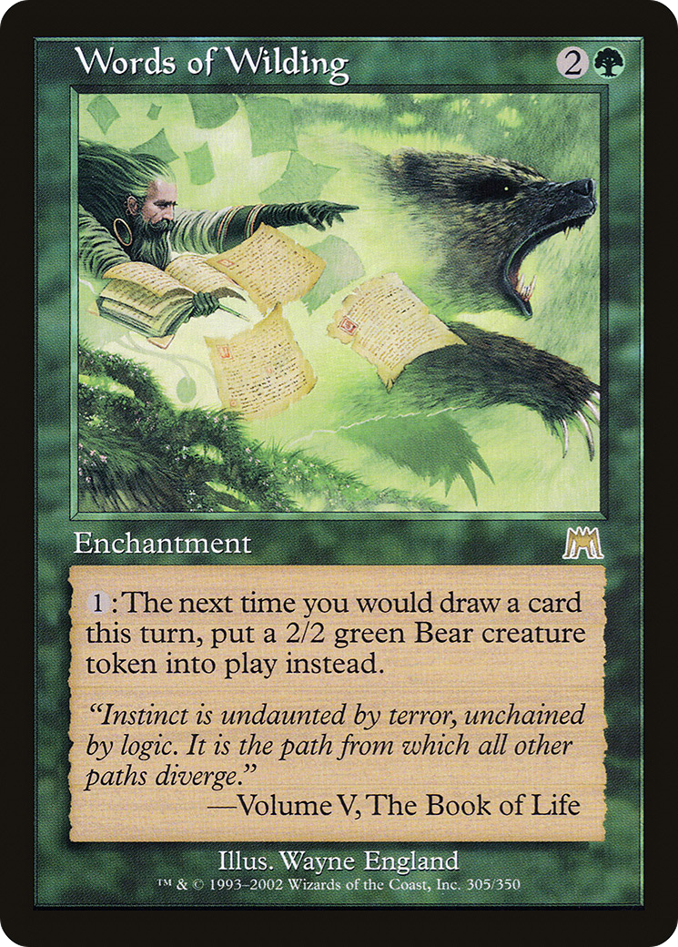 Words of Wilding (ONS-305) - Onslaught Foil