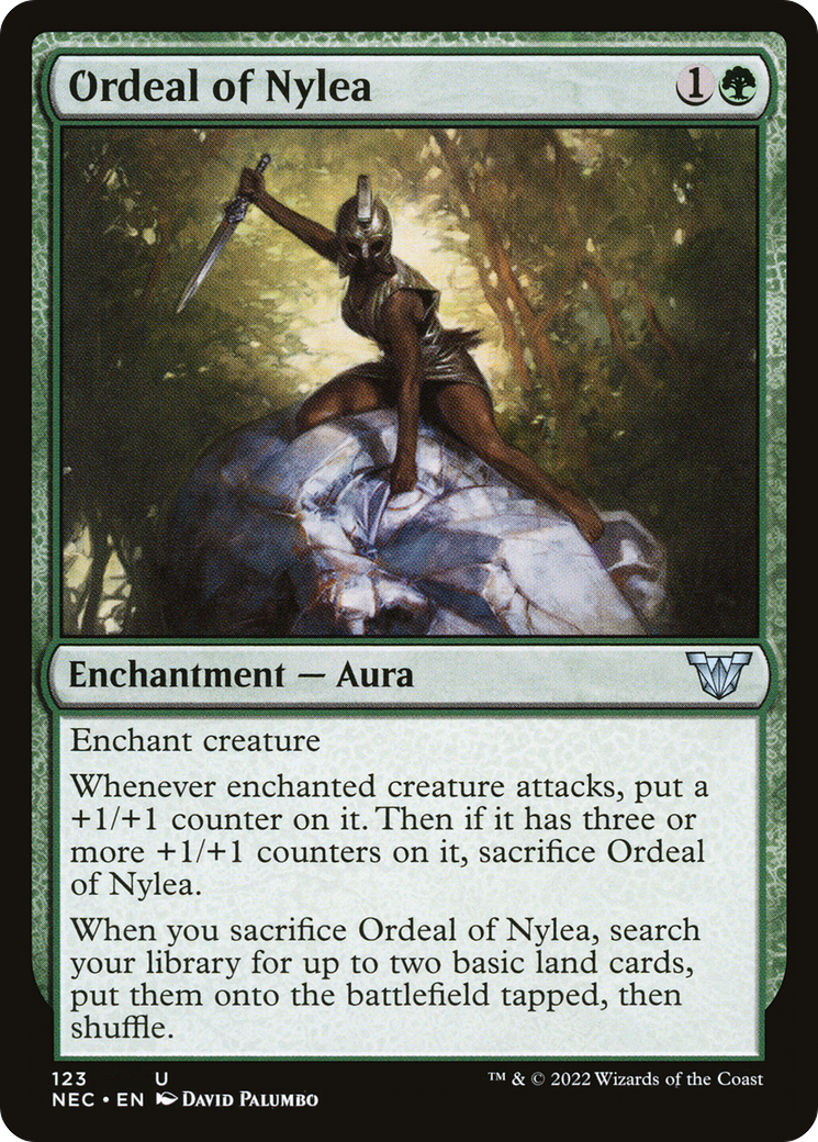 Ordeal of Nylea (NEC-123) - Neon Dynasty Commander