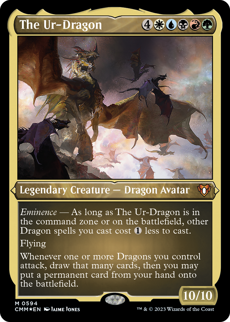 The Ur-Dragon (CMM-594) - Commander Masters Etched Foil