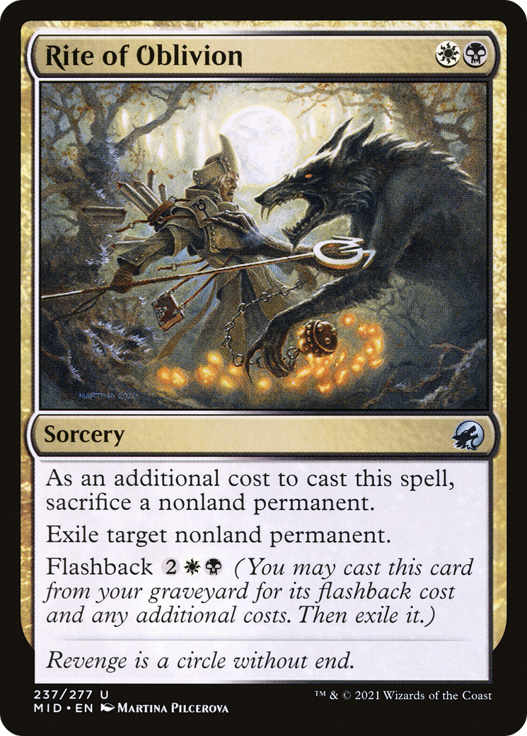 Rite of Oblivion (MID-237) - Innistrad: Midnight Hunt Foil