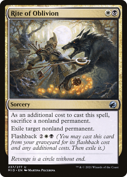 Rite of Oblivion (MID-237) - Innistrad: Midnight Hunt Foil