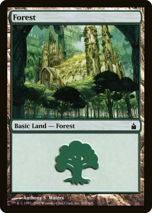 Forest (RAV-305) - Ravnica: City of Guilds Foil