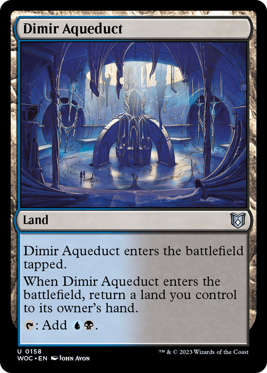 Dimir Aqueduct (WOC-158) - Wilds of Eldraine Commander