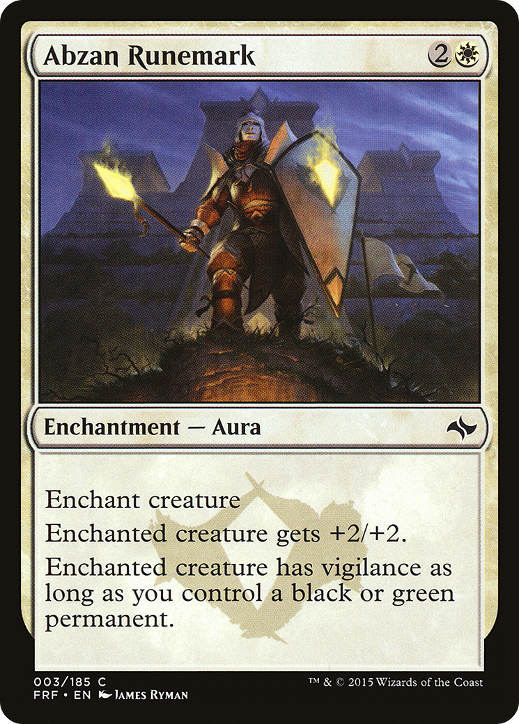 Abzan Runemark (FRF-003) - Fate Reforged Foil