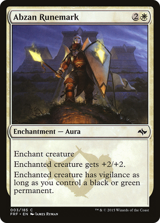 Abzan Runemark (FRF-003) - Fate Reforged