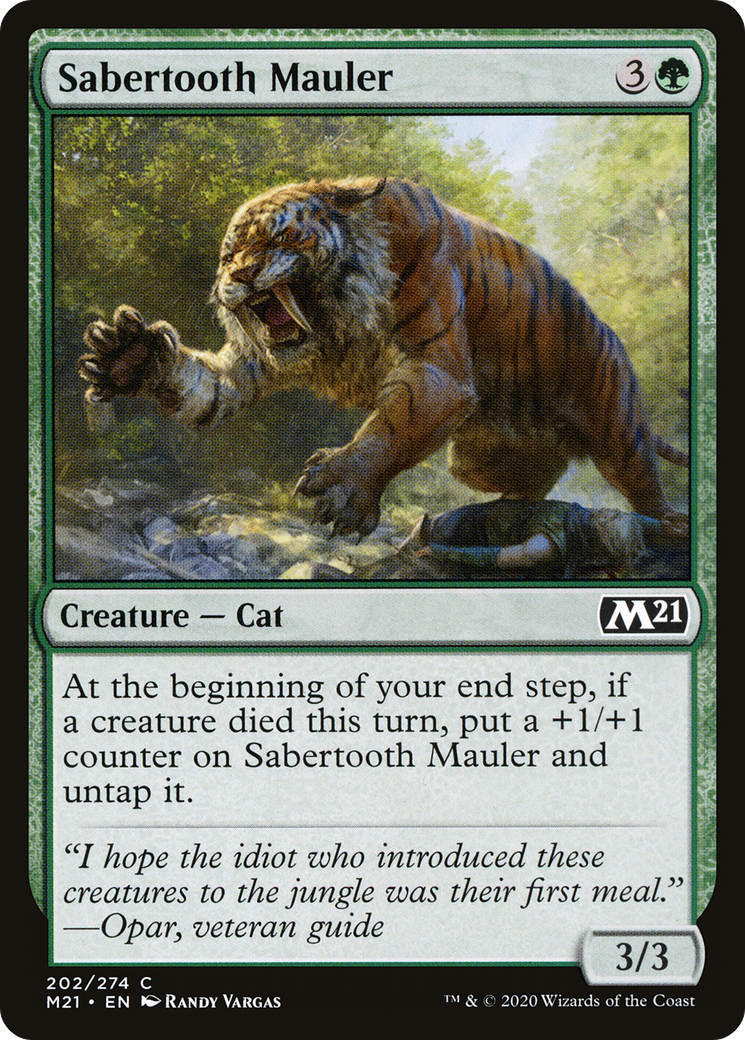 Sabertooth Mauler (M21-202) - Core Set 2021