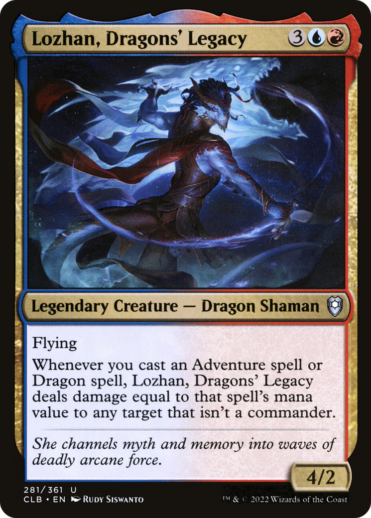 Lozhan, Dragons' Legacy (CLB-281) - Commander Legends: Battle for Baldur's Gate Foil