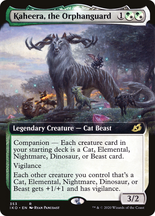 Kaheera, the Orphanguard (IKO-353) - Ikoria: Lair of Behemoths: (companion, Extended Art) Foil