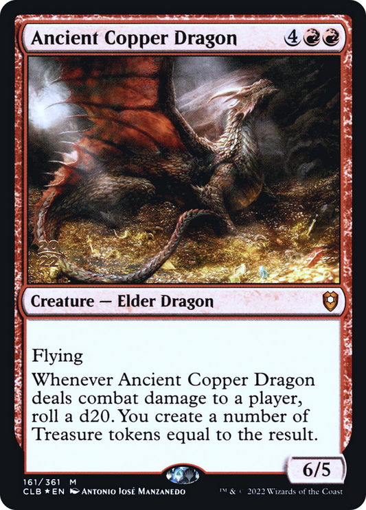 Ancient Copper Dragon (PRE-161S) - Battle for Baldur's Gate Promos Foil