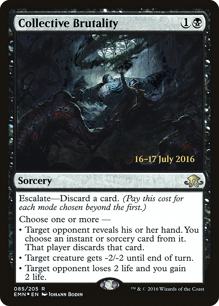 Collective Brutality (PRE-85S) - Eldritch Moon Promos (Prerelease) Foil