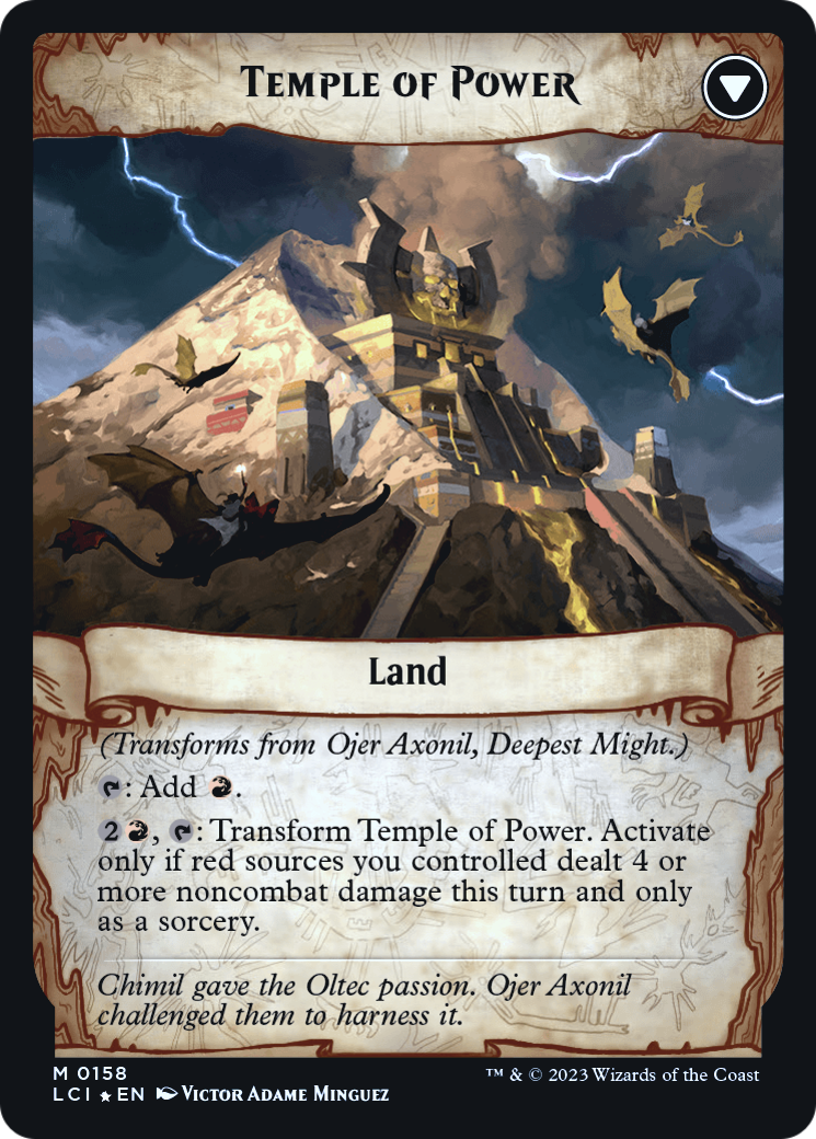 Ojer Axonil, Deepest Might // Temple of Power (PLCI-158S) - The Lost Caverns of Ixalan Promos Foil