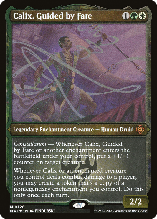 Calix, Guided by Fate (MAT-126) - March of the Machine: The Aftermath Etched Foil