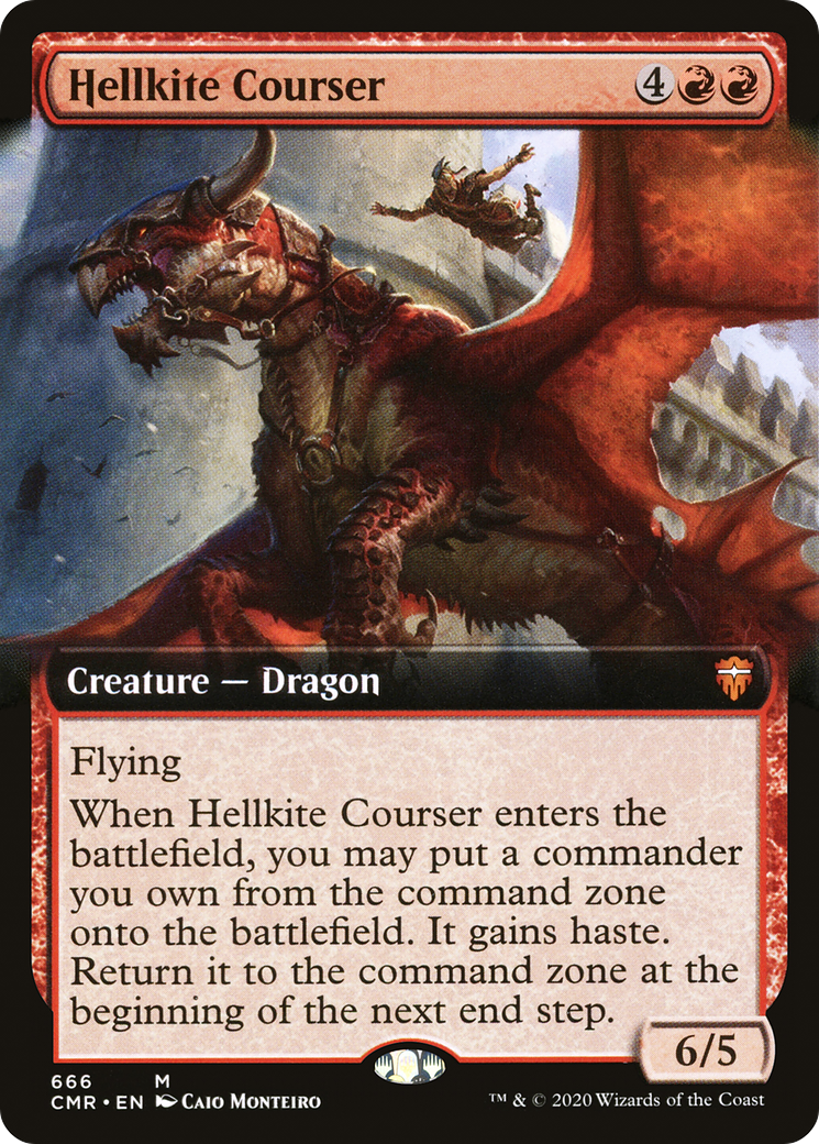 Hellkite Courser (CMR-666) - Commander Legends: (Extended Art) Foil