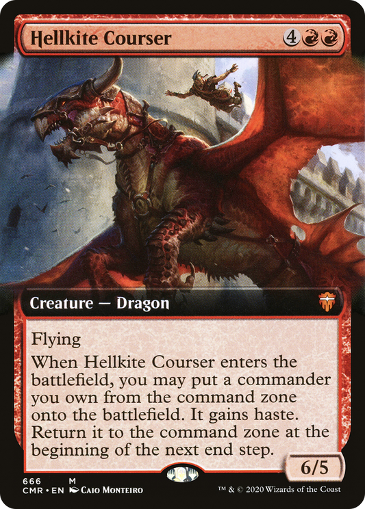 Hellkite Courser (CMR-666) - Commander Legends: (Extended Art) Foil