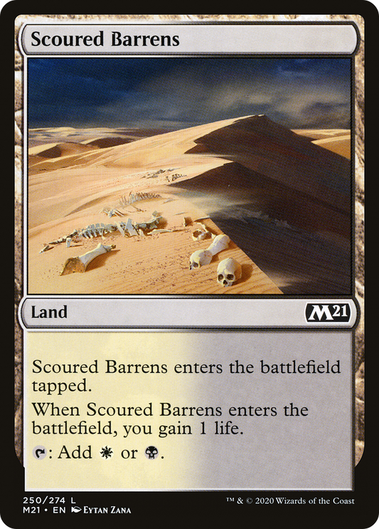 Scoured Barrens (M21-250) - Core Set 2021 Foil