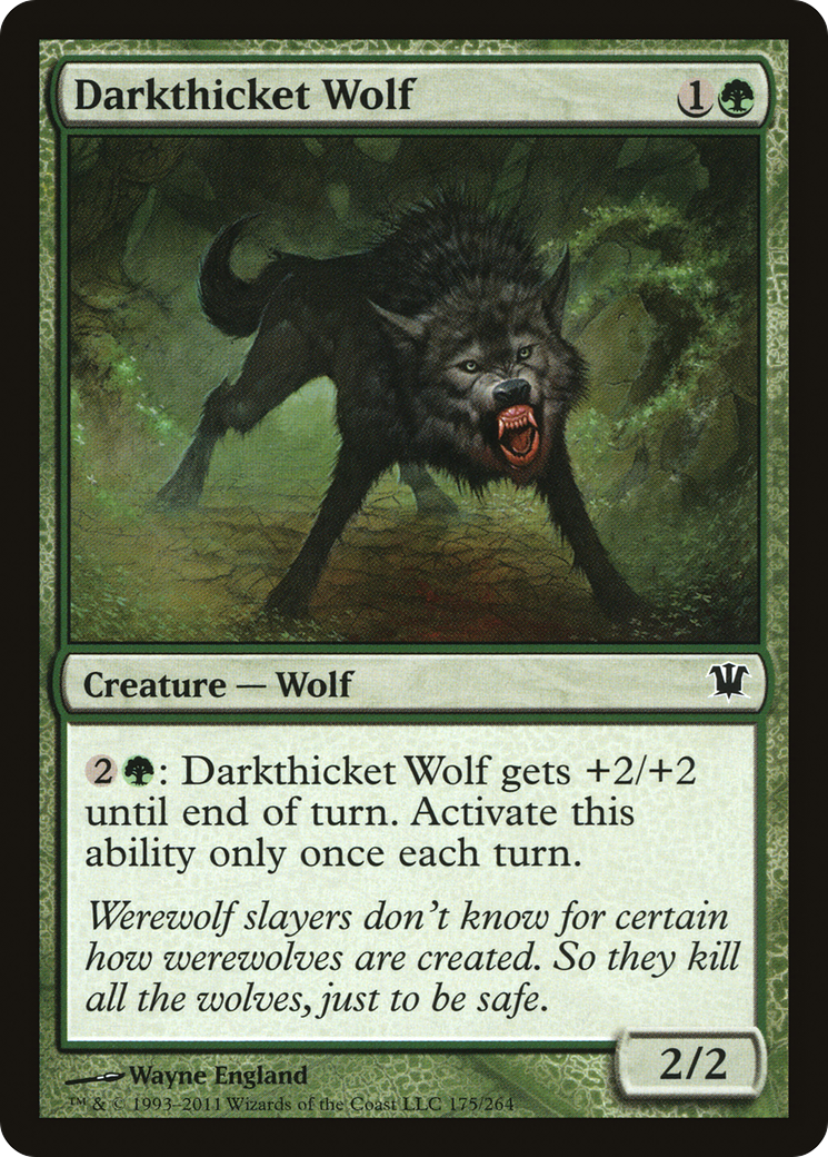 Darkthicket Wolf (ISD-175) - Innistrad Foil