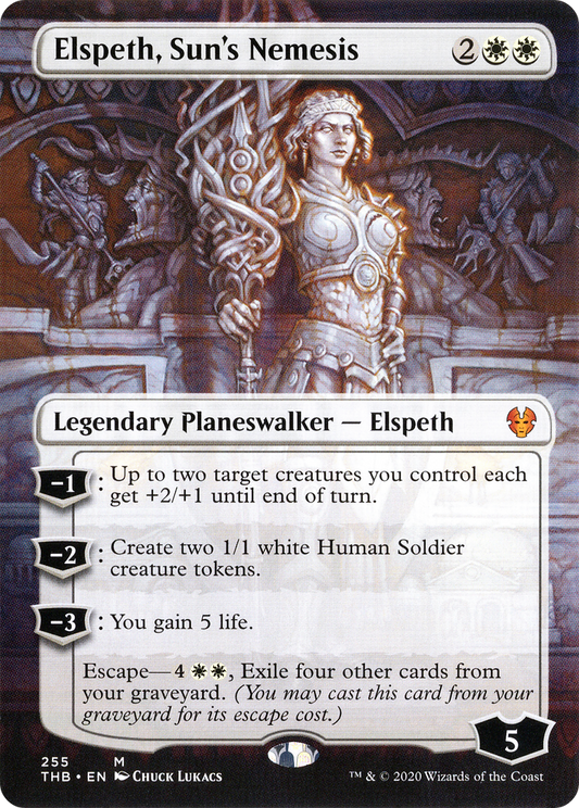 Elspeth, Sun's Nemesis (THB-255) - Theros Beyond Death (Borderless) Foil