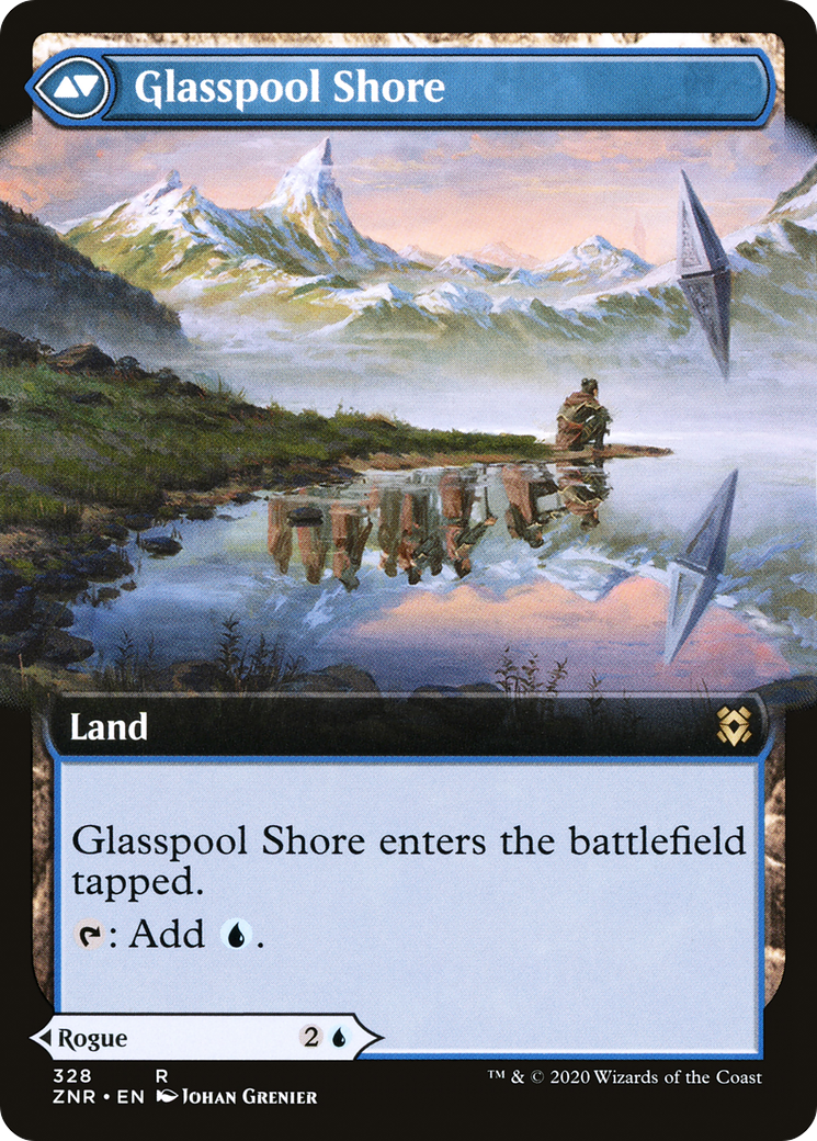 Glasspool Mimic // Glasspool Shore (ZNR-328) - Zendikar Rising: (Extended Art)